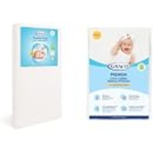 Graco Premium Foam Crib Mattress & Protector Value Bundle (1-Pack) | Includes GREENGUARD Gold Certified Crib & Toddler Mattress, GREENGUARD Gold Certified Waterproof Protector, Machine Washable