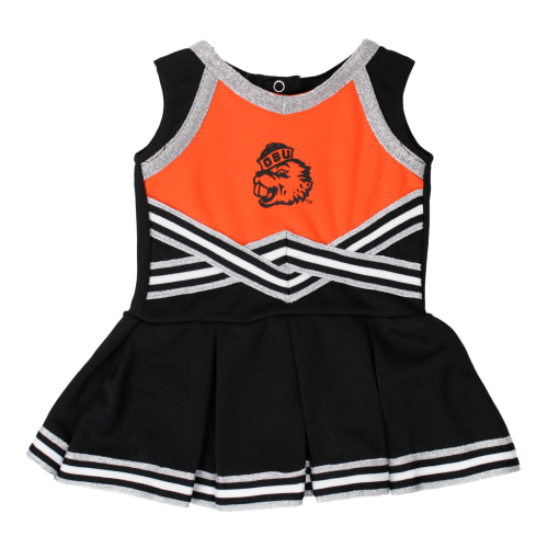 Infant Black and Orange Cheerleader Dress with Benny - OSU Beaver Store