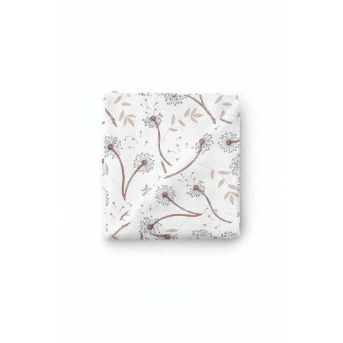 Mauve Dandelion Swaddle Blanket