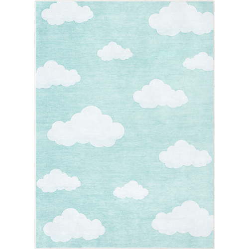 Well Woven Clouds Rug Mint 5' x 7' Apollo Kids Collection