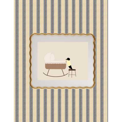 Baby Room Dachshund Wall Art, Nursey Room, Hand Drawn, Printable, Digital Art, Welcome Baby, Pet Owner Gift, Baby Shower Gift