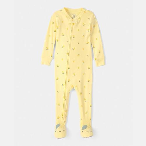 Baby Carter's Lemon Cotton Snug Fit Footed Pajamas