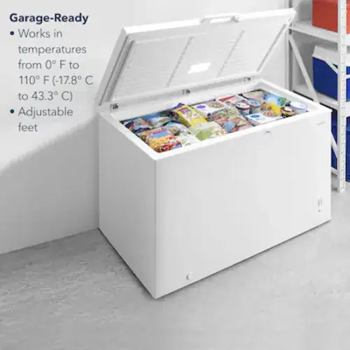 Insignia™ - 14.0 Cu. Ft. Garage-Ready Chest Freezer - White