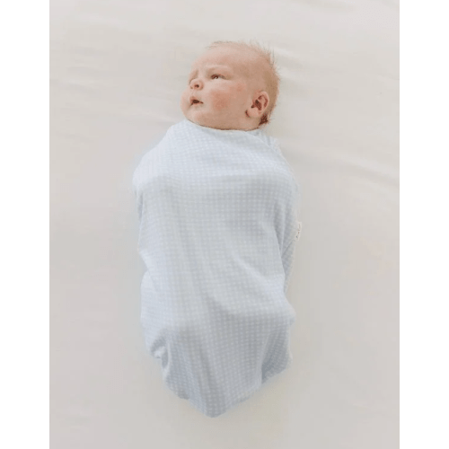 Cocoon Swaddle in Baby Blue Gingham