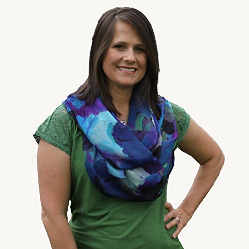 Infinity Breastfeeding Scarf/Cover-Up Poly Blend Purple