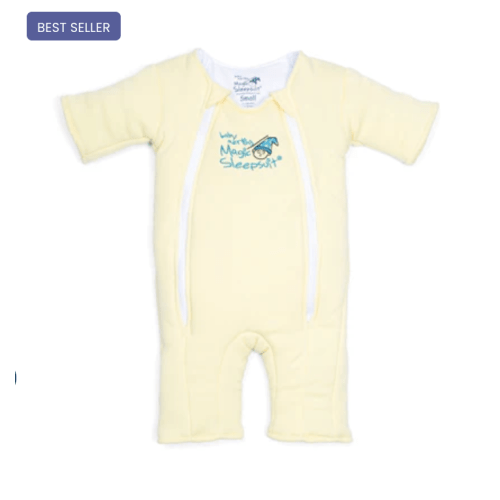 Yellow Baby Merlin’s Magic Sleepsuit | 100% Cotton Baby Sleepwear