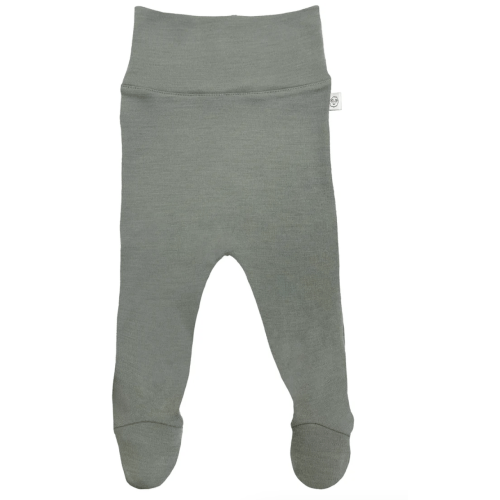 Baby Footed Pants, Merino Wool, Sage