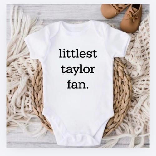 Littlest Taylor Fan Baby Bodysuit, Taylor Baby Tee, Taylor Fan Baby Bodysuit, Pop Culture Music Baby Clothes,
