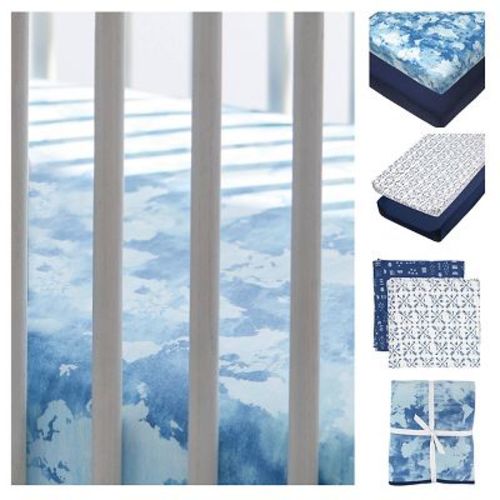 Honest Baby Organic Cotton Bedding Set - Watercolor World - 7pc