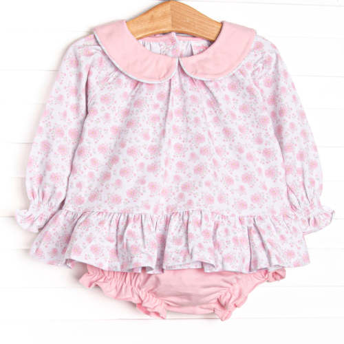 Blushing Roses Diaper Set, Pink – Stitchy Fish