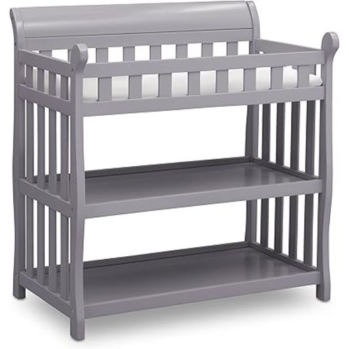 Delta Children Eclipse Changing Table with Changing Pad, Grey