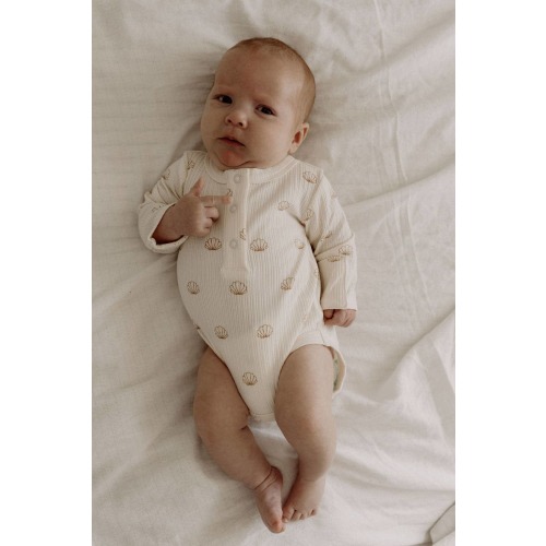 Ribbed Seashell Onesie