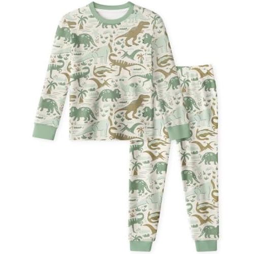 Yoofoss Toddler Pajamas 100% Organic Cotton Pjs Kids Set for Boys Girls