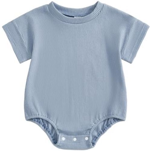 Merqwadd Baby Summer Bubble Romper Infant Boy Girl Short Sleeve Onesie Oversize Cotton T-shirt Bodysuit Top
