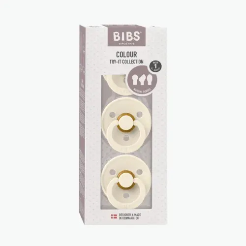 Bibs Try-It Pacifier Ivory 3 Pack | Baby Bunting AU