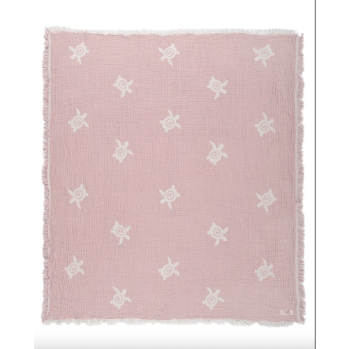 Baby Turtle Gauze Receiving Blanket Single with Pouch | Sand Cloud