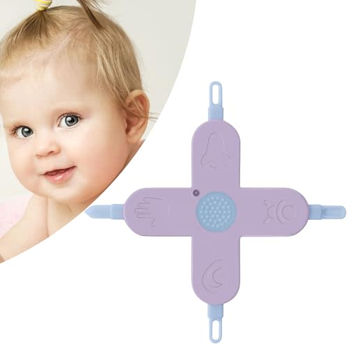 Baby 4-in-1 Nose,Nail and Ear Cleaner,Nail,Nose and Ear Gadget,Safe Ear Wax Removal Tool and Baby Nose Cleaner Nail Cleaner for Baby (Purple)