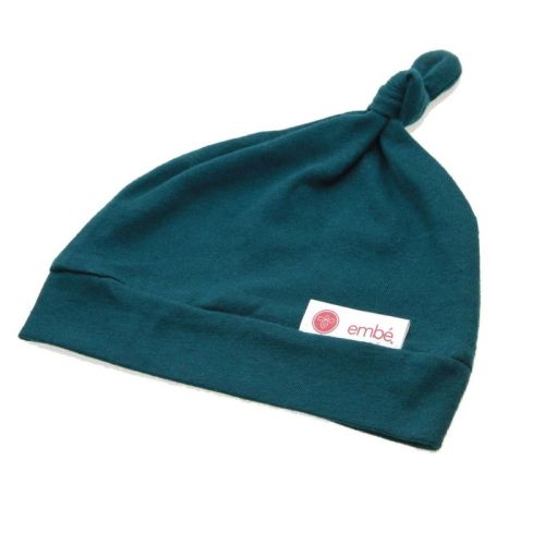 embe Top Knot Hat - Spruce Blue (Newborn)