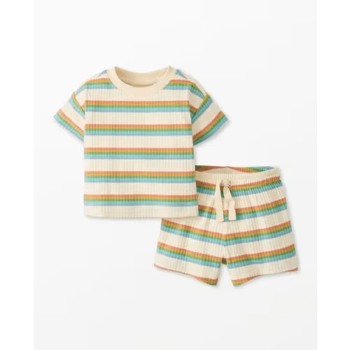Baby Ribbed T-Shirt & Shorts Set | Hanna Andersson