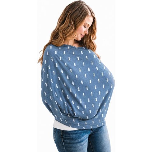 Copper Pearl Nursing Cover for Breastfeeding – Multi-Use Baby Car Seat Canopy, Stroller Shade & Breast Feeding Wrap for Women, Stretchy Breathable Carseat Shawl for Boy or Girl, North