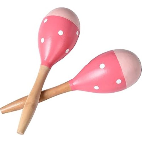 Maracas for Adults Kids Babies, Wooden Maracas Shaker Musical Instrument