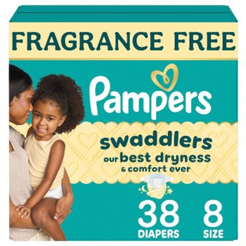 Pampers Swaddlers Sensitive Disposable Diapers - Size 8 - 38ct