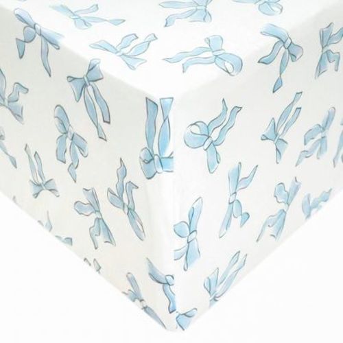Copper Pearl Premium Crib Sheet - Daphne Bows