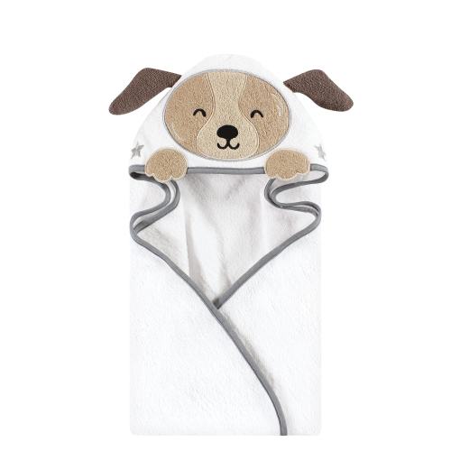 Hudson Baby Infant Boy Cotton Animal Face Hooded Towel, Astronaut Dog, One Size - Astronaut Dog - One Size