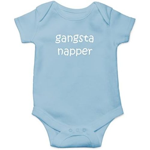 Gangsta Napper - Baby Clothes - Funny Newborn Bodysuit Outfits for Boys and Girls