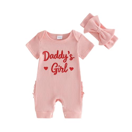 Infant Baby Girl Summer Outfit Funny Letter Short Romper Onesie Jumpsuit | Newborn Baby Girl Summer Coming Home Clothes Short Sleeve Funny Letter Romper Jumpsuit One Piece Onesie