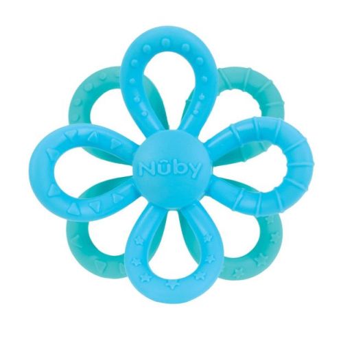Nuby Geo Silicone Teether - Boy