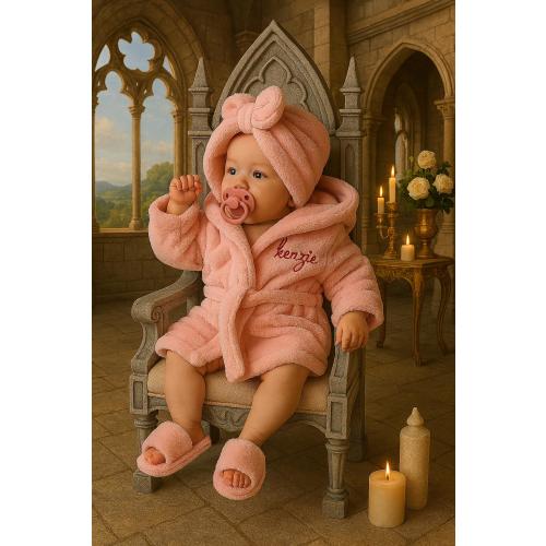 Conjunto de spa para bebés: regalo para recién nacidos, regalo personalizado para bebés, bata personalizada para bebés, regalo para recién nacidos,