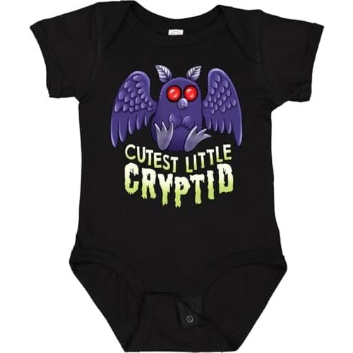 inktastic Cutest Little Cryptid- Mothman Baby Bodysuit