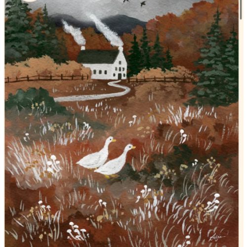 Cottage at Dusk- Fine Art Print – Sofie Swetter Fine Art