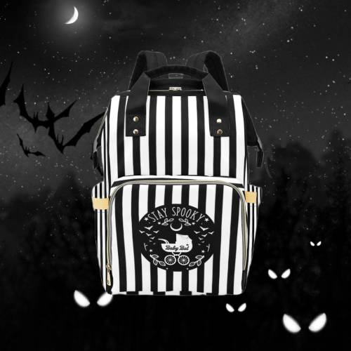 Goth Diaper Bag Backpack | Bat Backpack | Goth Baby Shower Gift | Gothic Backpack | Dark Academia Backpack | Goth Accessories