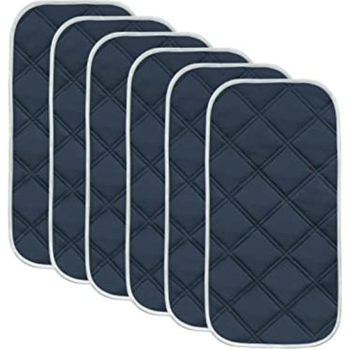 Sunny zzzZZ 6 Pack Baby Waterproof Changing Pad Liners - Quilted Thicker Ultra Soft Changing Table Cover Liners - Durable & Easy to Clean - Navy Blue - 23" x 11"