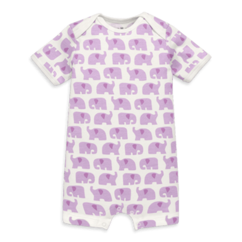 Organic Animal Friends Babysuit Shortie, 0-3M