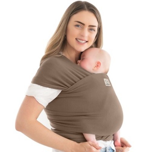 KeaBabies Original Baby Wraps Carrier, Baby Sling Carrier, Stretchy Infant Carrier for Newborn, Toddler, Color: Saddle brown  - Out of Stock