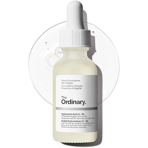 The Ordinary Hyaluronic Acid 2% + B5 (with Ceramides), Multi-Depth Hydration Serum for Plumper, Smoother Skin