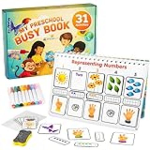 Amazon.com: Busy Book for Kids, Montessori Autism Sensory Educational Toys, 12 Pages Toddler Preschool Activity Binder and Early Learning Toys - for Boys & Girls Develops Fine Motor Skills : Toys & Games