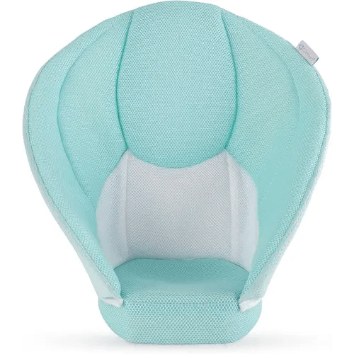 Contours Cozy Infant Sink Bather – Soft Baby Bath Seat for Newborns 0-6 Months, Plush 3D Mesh Cushion, Quick-Dry, Supportive Baby Bathtub for Sink – Mint Blue