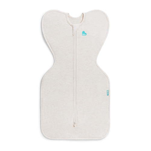 Love To Dream Swaddle Up Original Sleep Sack, 4-Way Stretch, Cotton Blend, 1.0 TOG, Straw Heather, Small