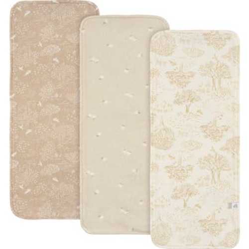 Tan Burp Cloths Set, One Size