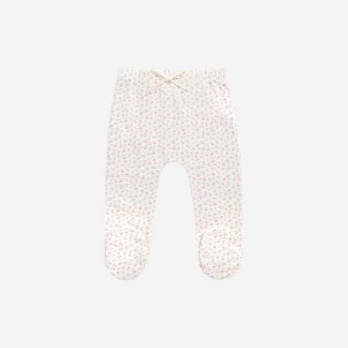 Organic Cotton Footed Pant - Posy Garden Pink