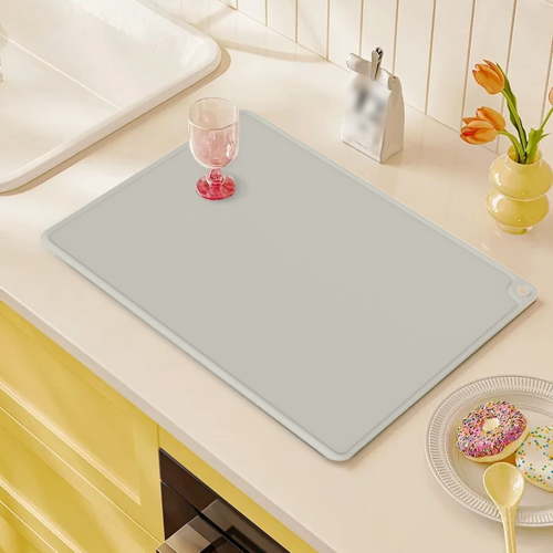 Silicone Placemats For Kids With Raised Edge Non Portable Washable Feeding Mats For Kitchen Dining Table Use