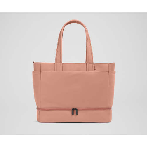 The Double Diaper Tote in Clay Pink