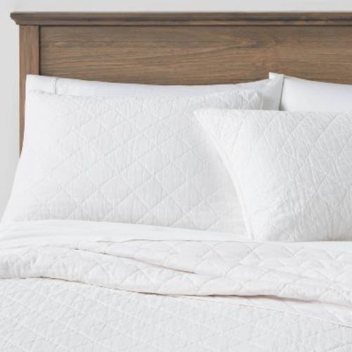 Diamond Stitch Cotton Linen Quilt - Threshold™