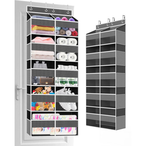 Ebern Designs Fabric Over The Door Organizer With Extra Large Storage Shelves Of Single Panel & Reviews | Wayfair