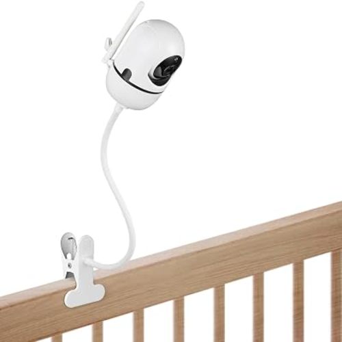 Flexible Baby Monitor Mount Compatible with HelloBaby HB6550/HB6560/HB6240/HB6148/HB6339/HB66/HB65/HB40, ANMEATE 549/SM935E, 15.75" Gooseneck Arm Baby Camera Mount Without Tools or Wall Damage