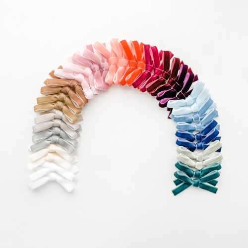 Velvet Pigtail Bows, Baby Girl Bows, Pigtail Hair Clips, Piggy Bows, Toddler Hair Bows, Girls Hair Clips, Mini Pigtail Bows, Baby Bow Set,